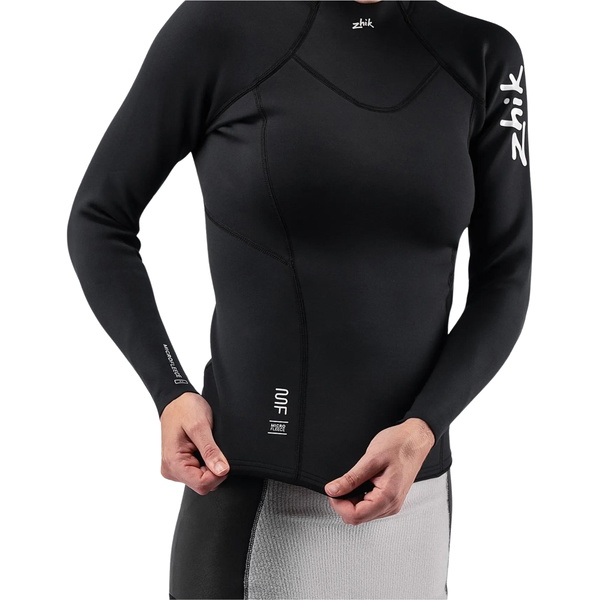 2026 Zhik Womens Microfleece Neoprene Wetsuit Top DTP-0530-BLK - Black